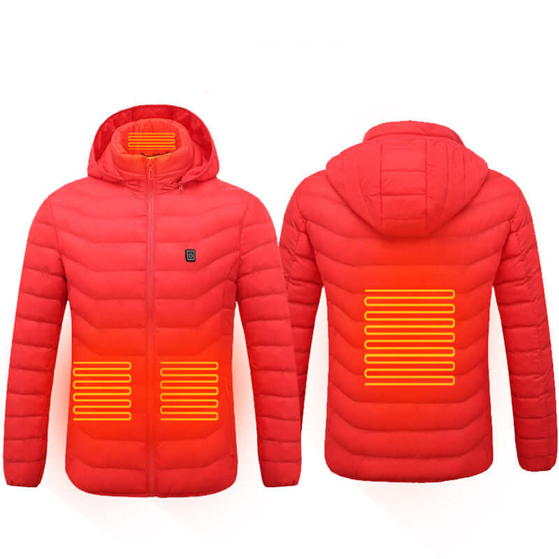 Stay Warm and Fashionable with the Ultimate Heated Jacket - 9 Zones of Heat!