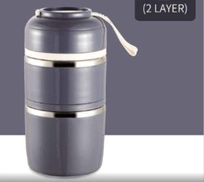 Insulated Stainless Steel Lunch Thermos With Up To 4 Levels