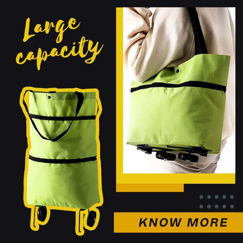 Eco-Friendly Shopping Bag with Retractable Wheels