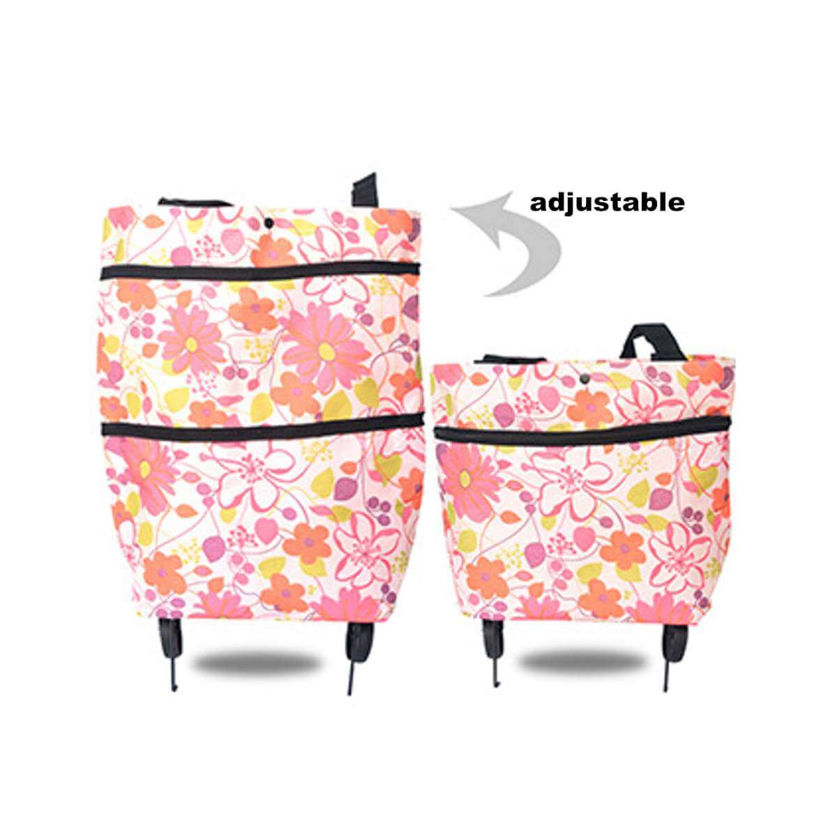 Eco-Friendly Shopping Bag with Retractable Wheels