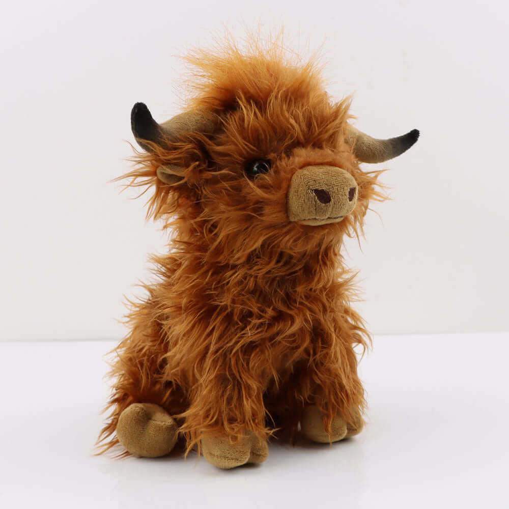 Soft and Cuddly Scottish Highland Cow Plush