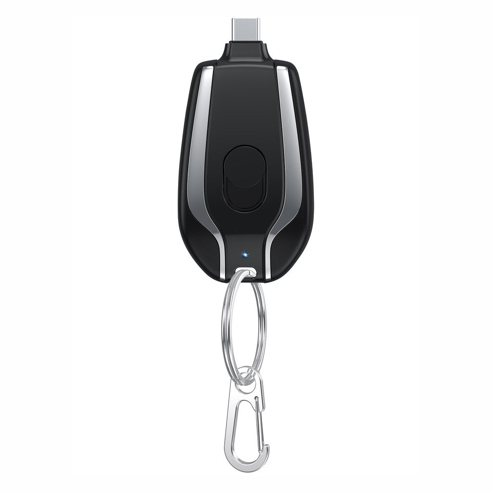 Stay Charged On-the-Go with Keychain Mini Power Bank - 1500mAh