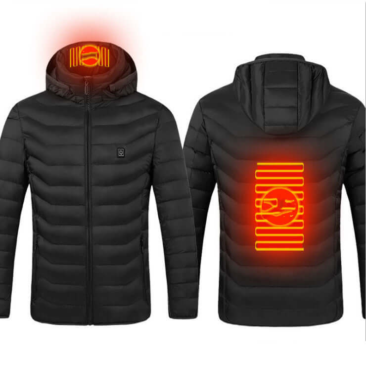 Stay Warm and Fashionable with the Ultimate Heated Jacket - 9 Zones of Heat!