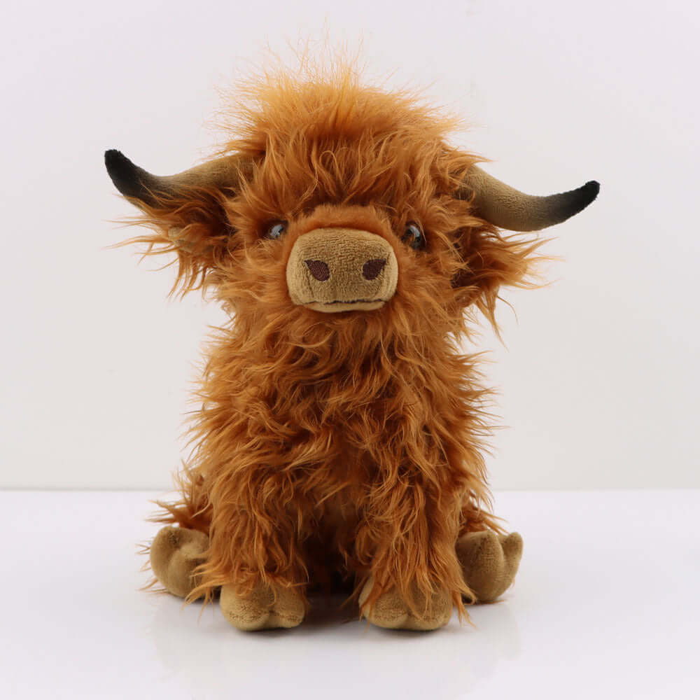 Soft and Cuddly Scottish Highland Cow Plush