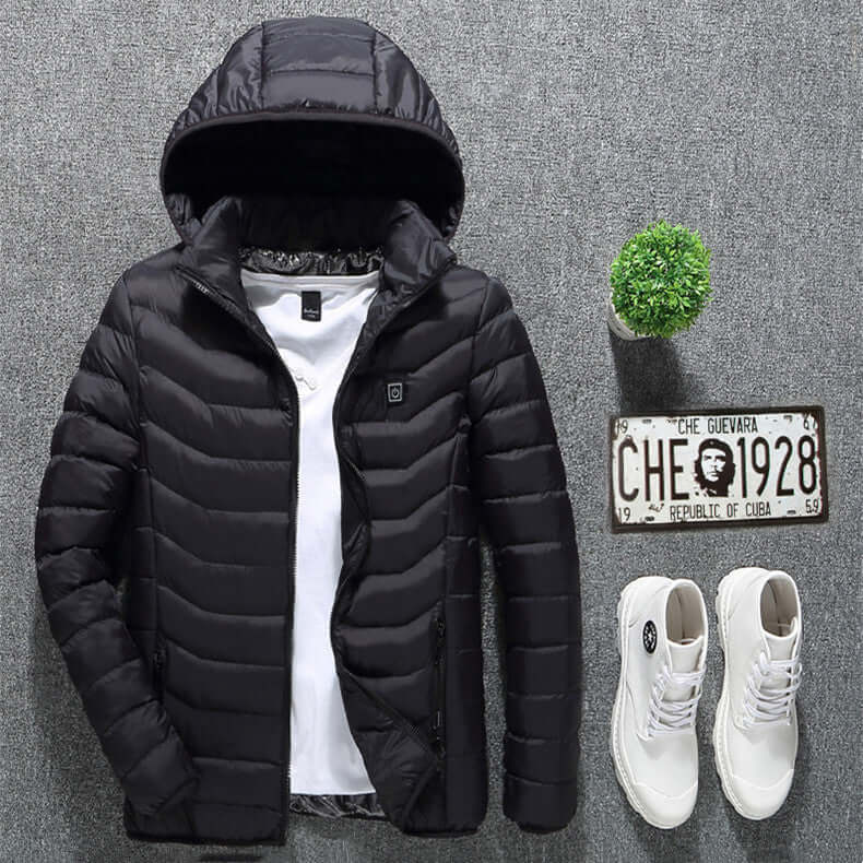 Stay Warm and Fashionable with the Ultimate Heated Jacket - 9 Zones of Heat!