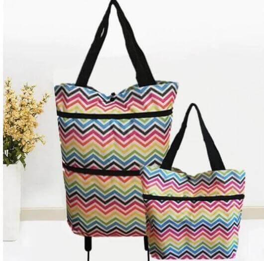 Eco-Friendly Shopping Bag with Retractable Wheels