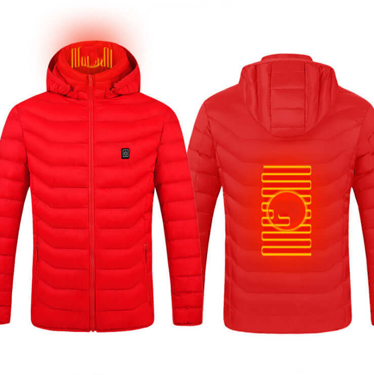 Stay Warm and Fashionable with the Ultimate Heated Jacket - 9 Zones of Heat!