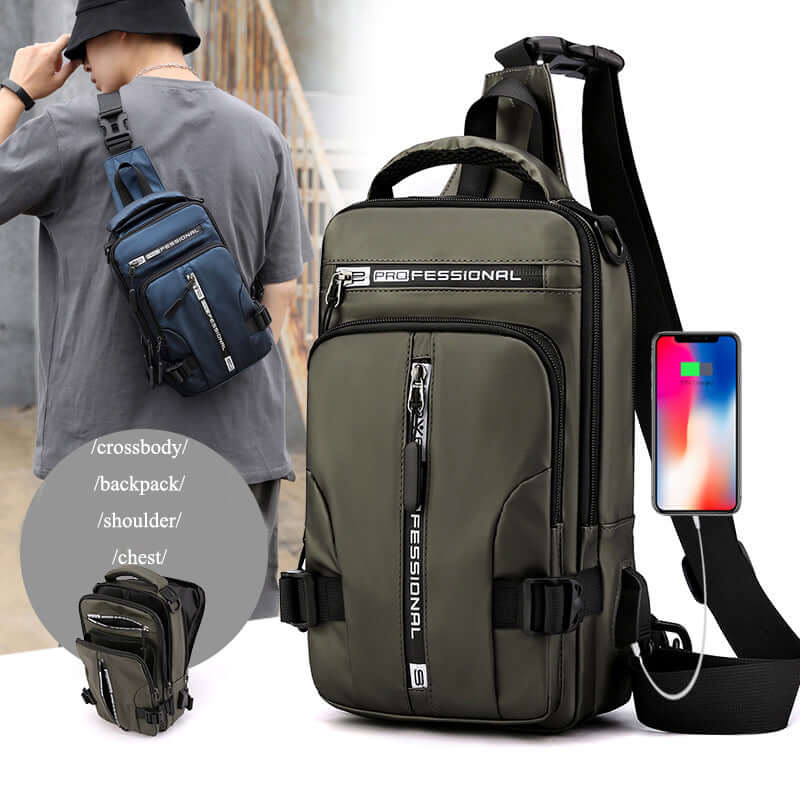 Multi-function Crossbody & Backpack Shoulder Bag