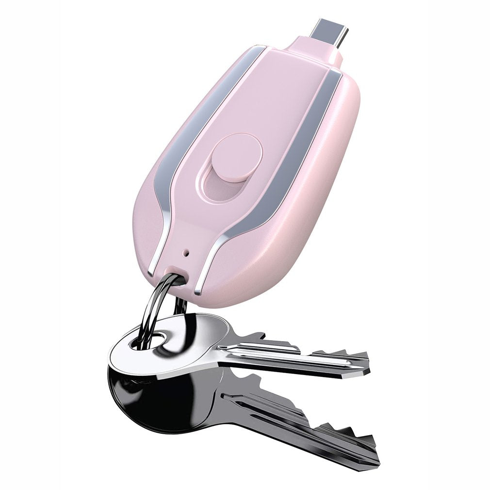 Stay Charged On-the-Go with Keychain Mini Power Bank - 1500mAh