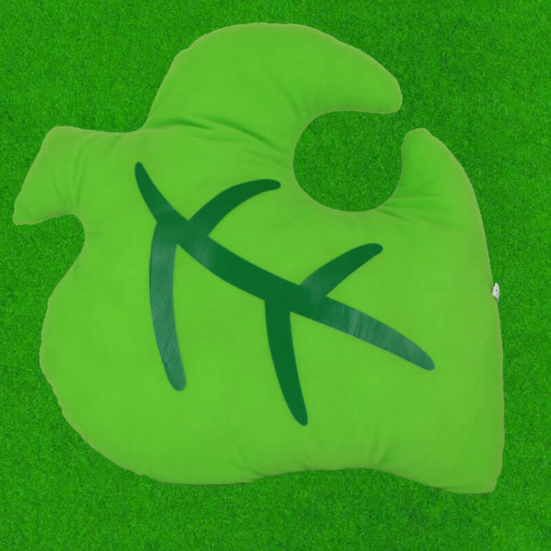 Plush Doll Green Leaf Pillow