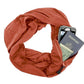 Stay Stylish & Secure with the Infinity Scarf with Hidden Pocket