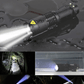 Telescopic zoom LED flashlight