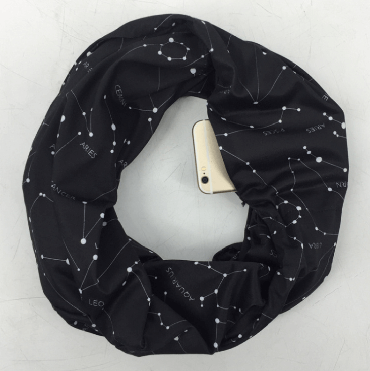 Stay Stylish & Secure with the Infinity Scarf with Hidden Pocket