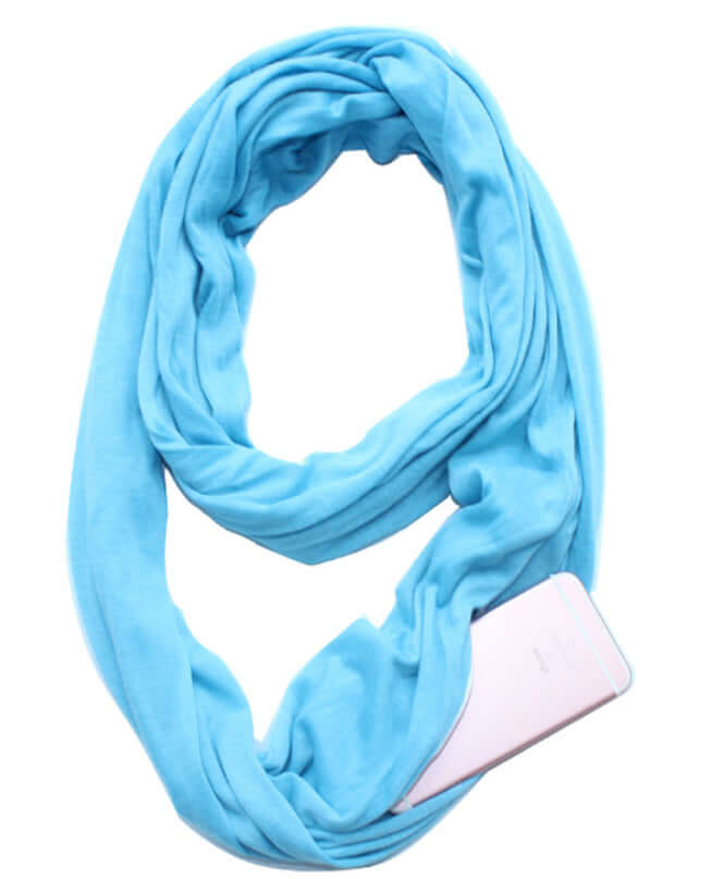 Stay Stylish & Secure with the Infinity Scarf with Hidden Pocket