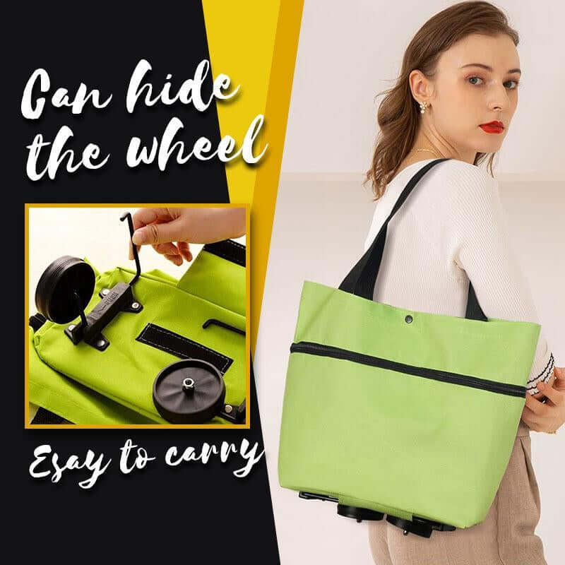 Eco-Friendly Shopping Bag with Retractable Wheels