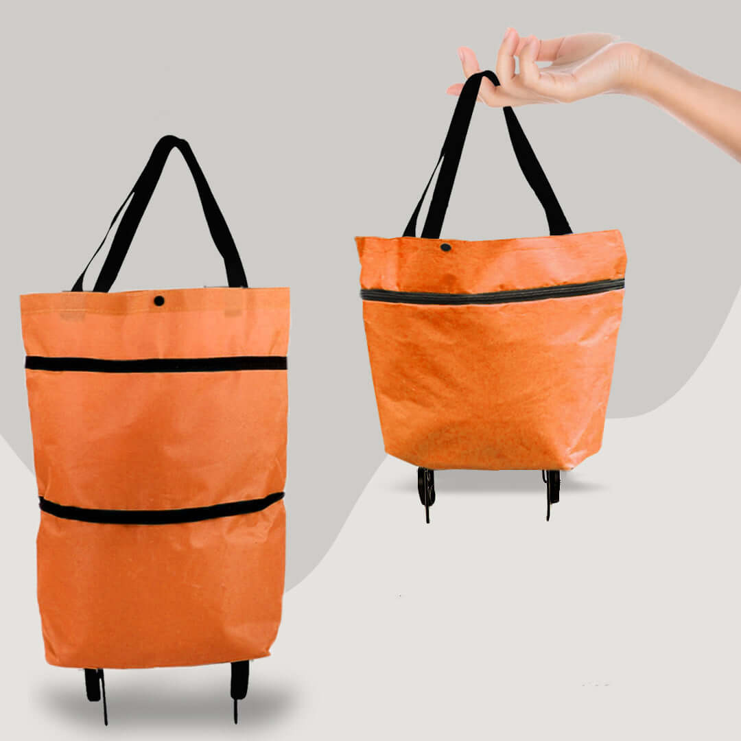 Eco-Friendly Shopping Bag with Retractable Wheels