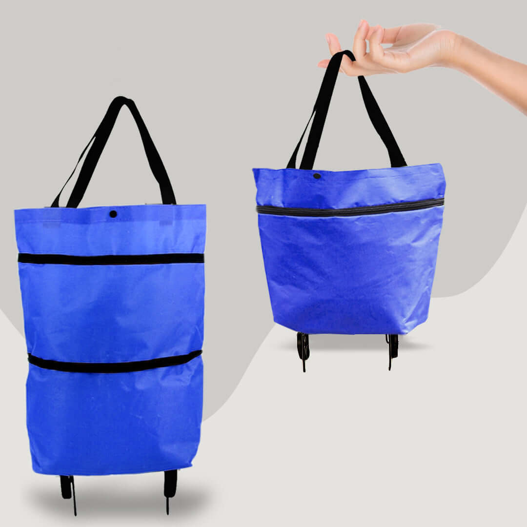 Eco-Friendly Shopping Bag with Retractable Wheels