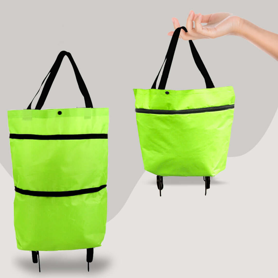 Eco-Friendly Shopping Bag with Retractable Wheels