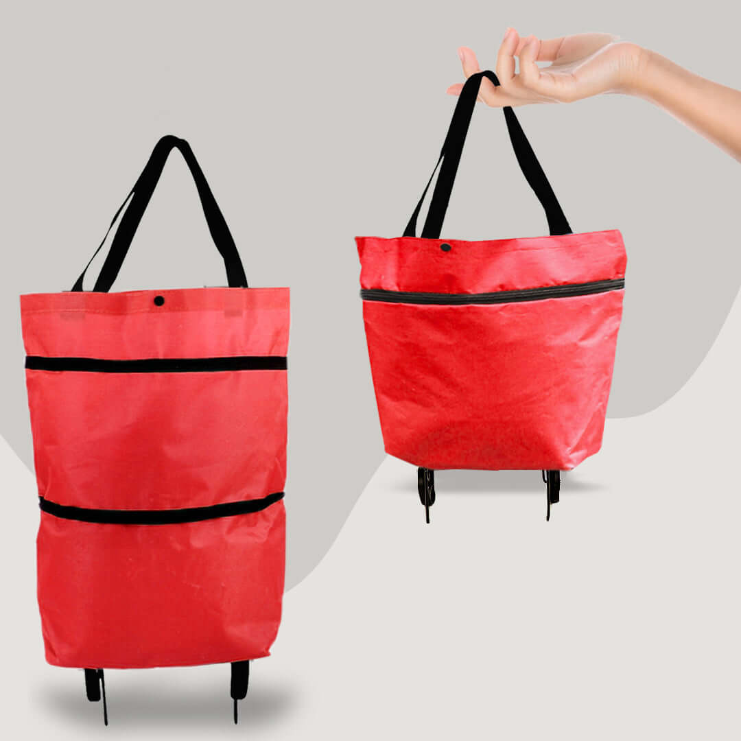 Eco-Friendly Shopping Bag with Retractable Wheels
