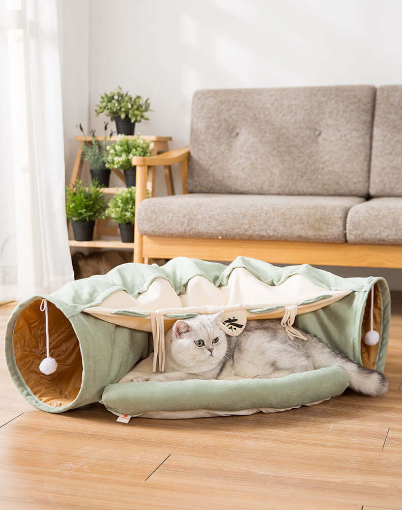 Feline Fun Tunnel: Collapsible, Durable, and Eco-Friendly