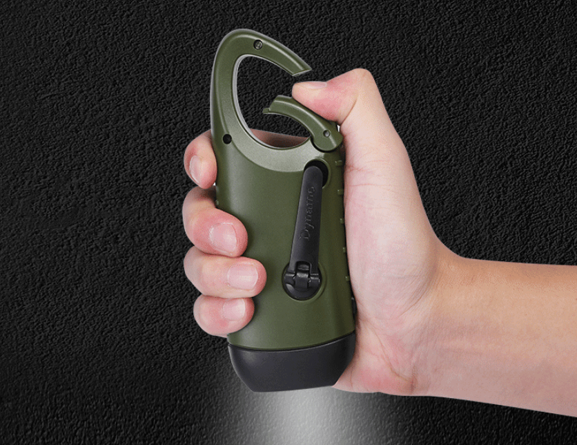 Hand-Crank Solar LED Flashlight: Power Anywhere, Anytime