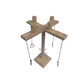 Wooden Ring Toss with Hook & Built-in Scoreboard