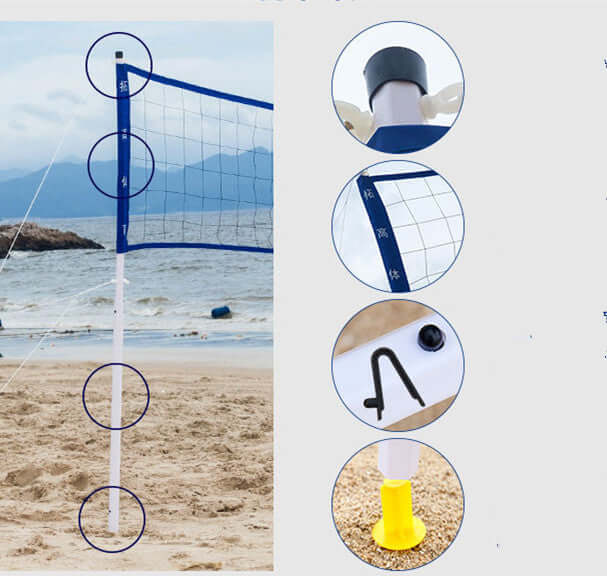 Portable Folding Volleyball, Badminton & Outdoor Sports Net
