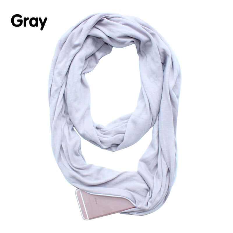 Stay Stylish & Secure with the Infinity Scarf with Hidden Pocket