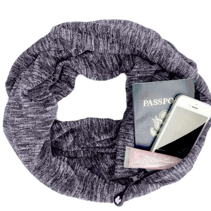 Stay Stylish & Secure with the Infinity Scarf with Hidden Pocket