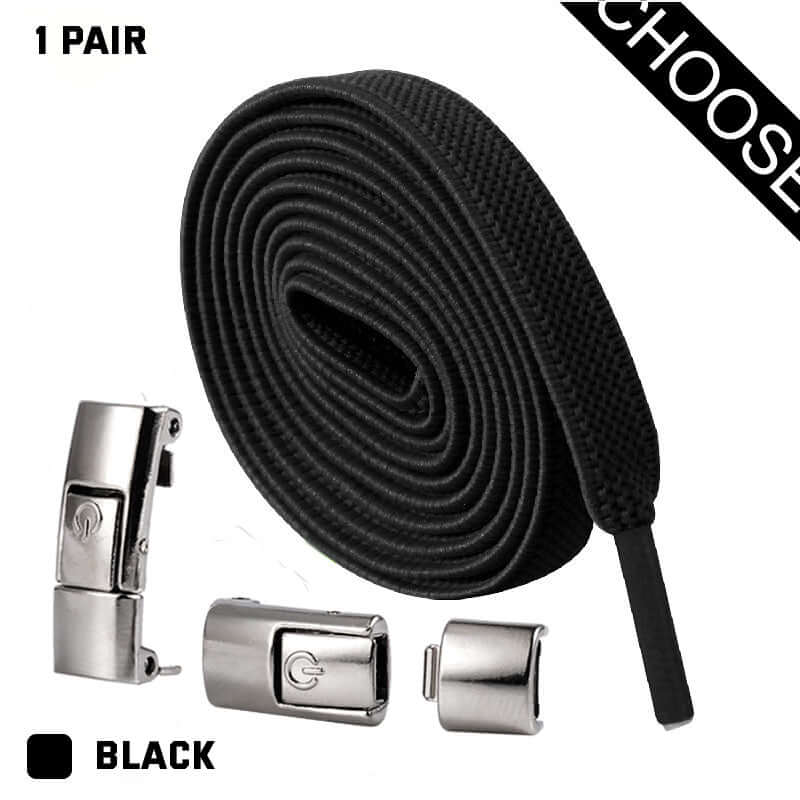 Easily Lace Up Your Sneakers with the 2023 Press Lock Shoelaces - One Size Fits All