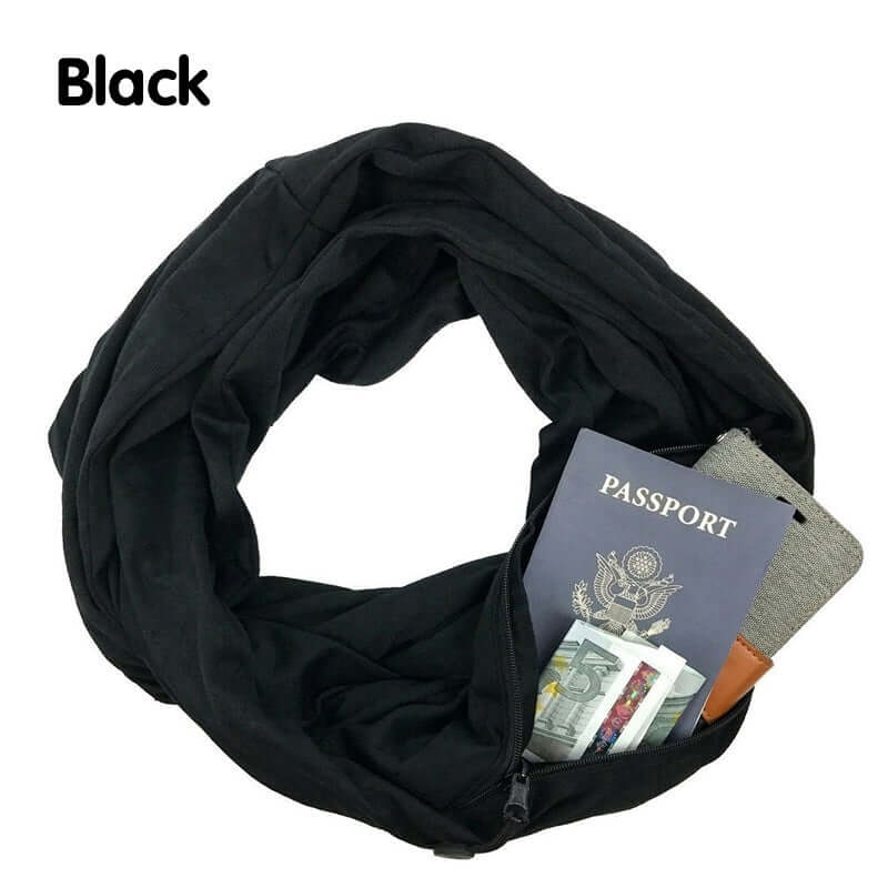Stay Stylish & Secure with the Infinity Scarf with Hidden Pocket