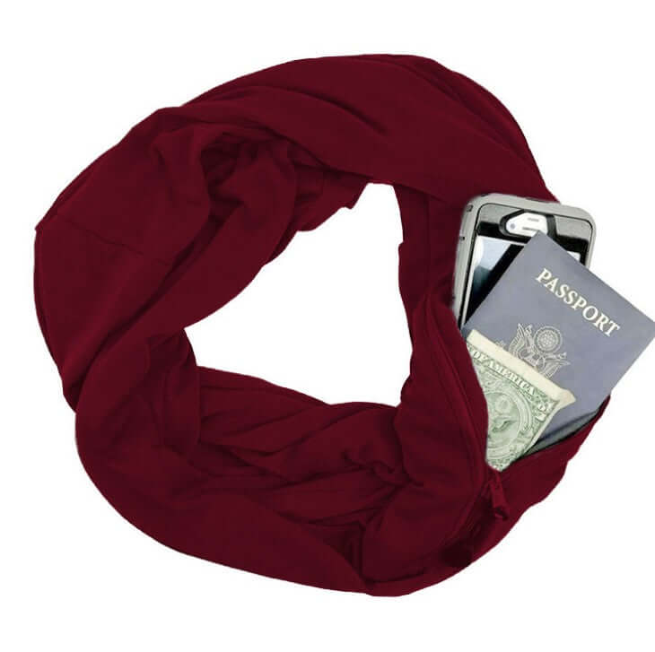 Stay Stylish & Secure with the Infinity Scarf with Hidden Pocket