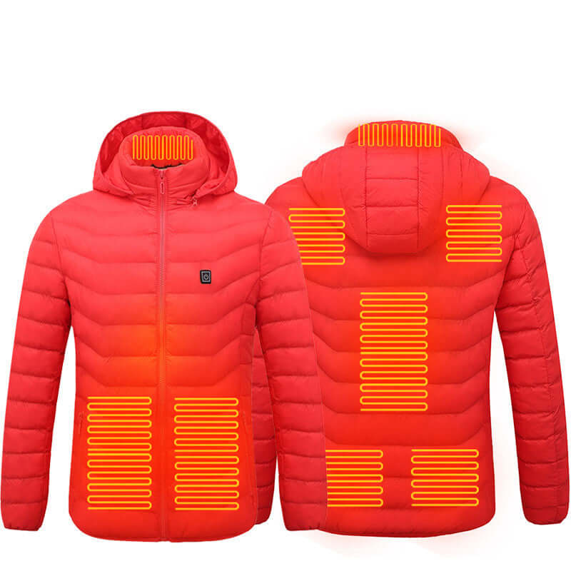 Stay Warm and Fashionable with the Ultimate Heated Jacket - 9 Zones of Heat!