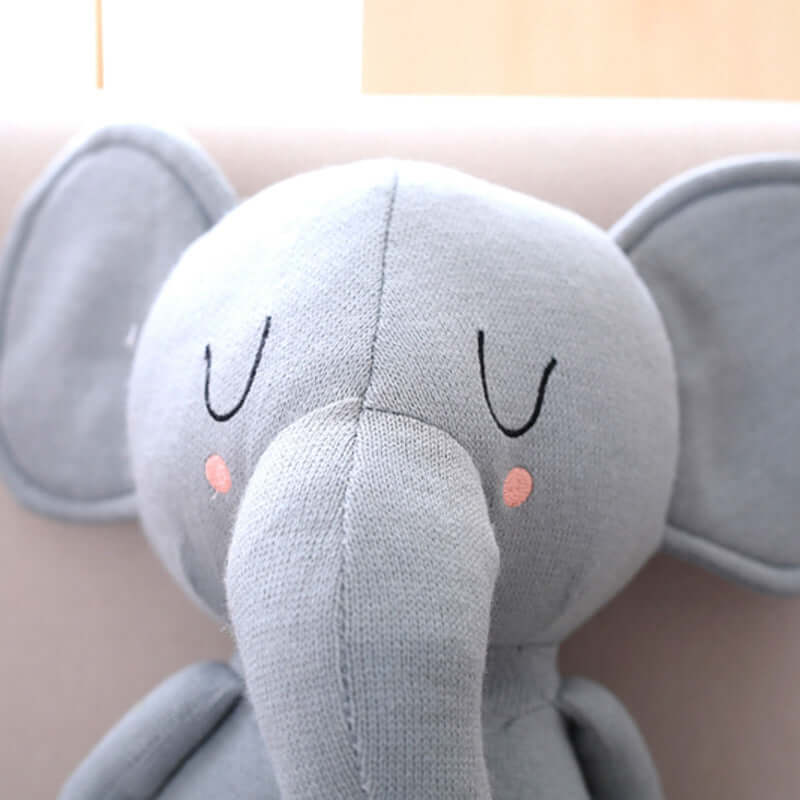 Adorable Animal Friends: Cuddle & Learn with Elephant & Rabbit Stuffed Toys