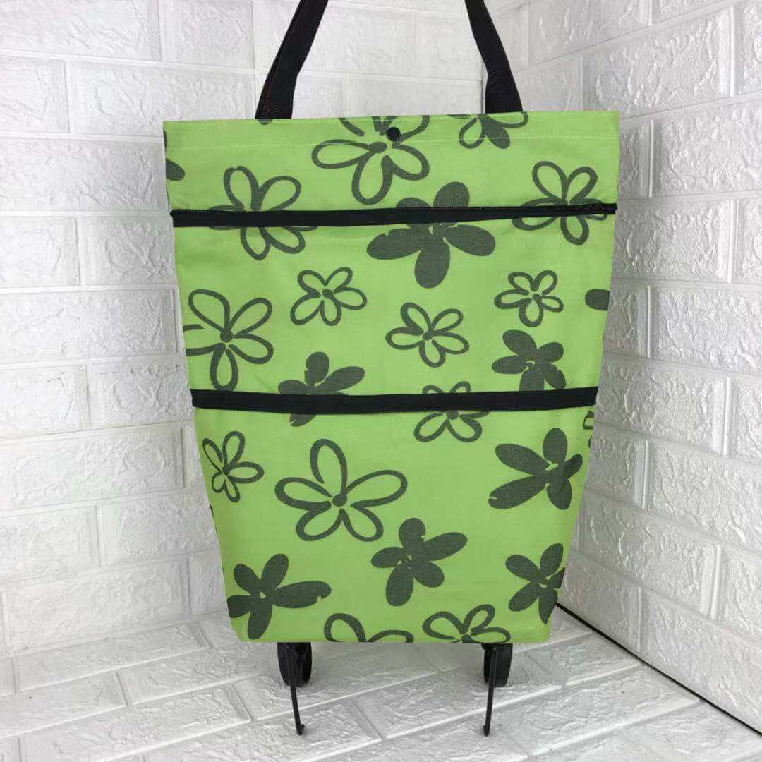 Eco-Friendly Shopping Bag with Retractable Wheels