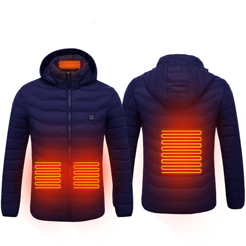 Stay Warm and Fashionable with the Ultimate Heated Jacket - 9 Zones of Heat!