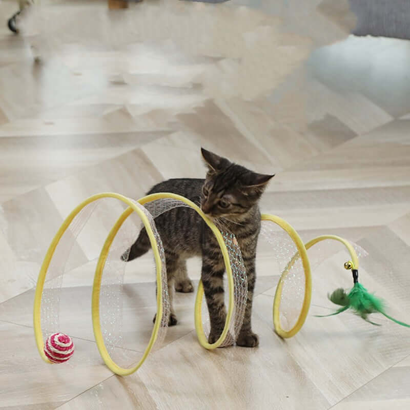 New Pet Toys S Type Cat Tunnel Toy Folding Channel Pets Supplies