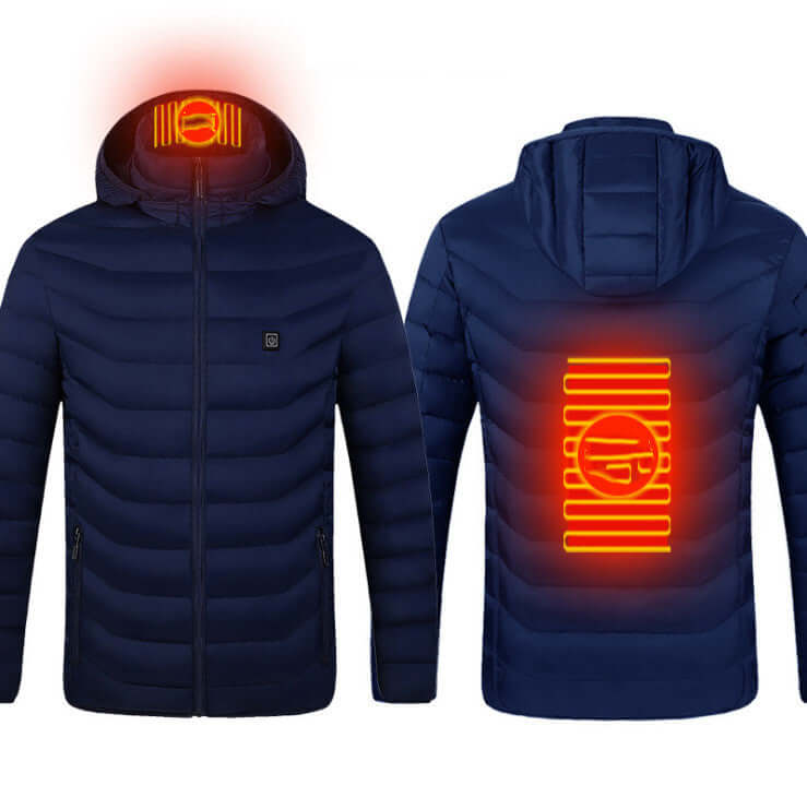 Stay Warm and Fashionable with the Ultimate Heated Jacket - 9 Zones of Heat!