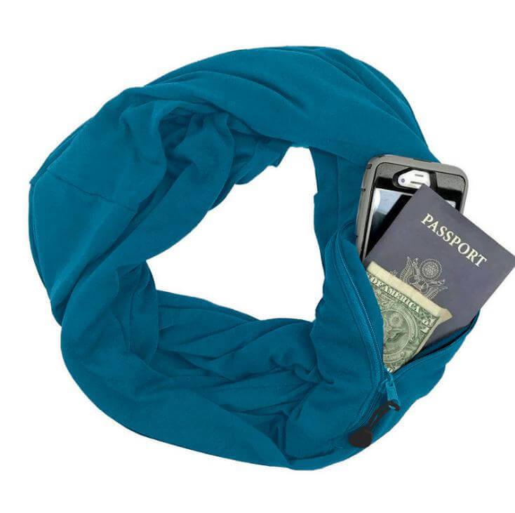 Stay Stylish & Secure with the Infinity Scarf with Hidden Pocket