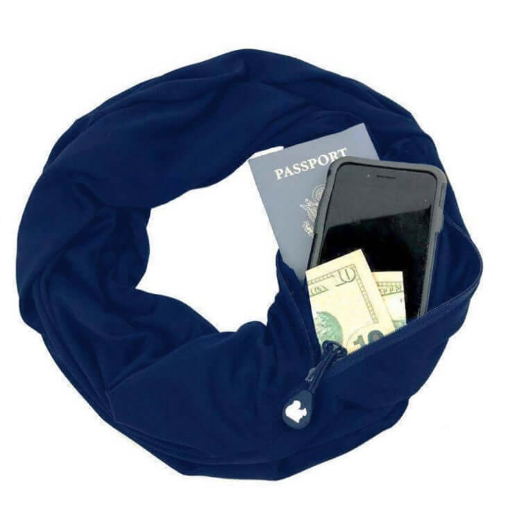 Stay Stylish & Secure with the Infinity Scarf with Hidden Pocket