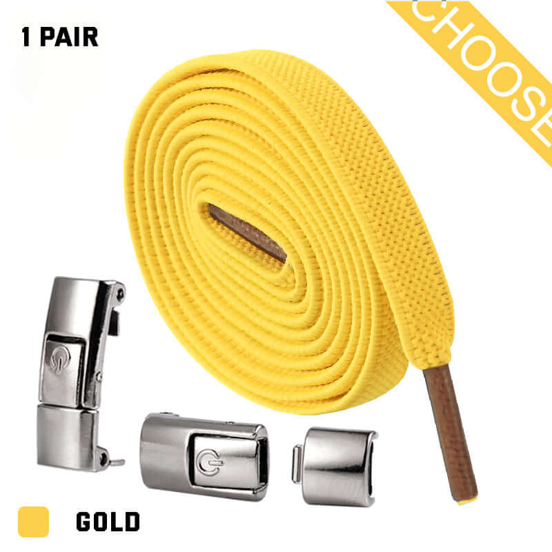 Easily Lace Up Your Sneakers with the 2023 Press Lock Shoelaces - One Size Fits All