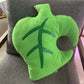 Plush Doll Green Leaf Pillow