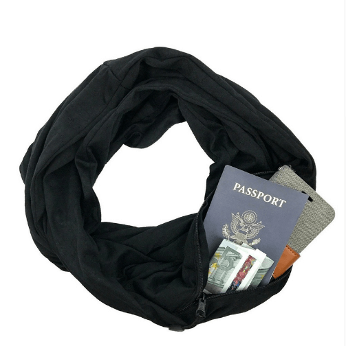 Stay Stylish & Secure with the Infinity Scarf with Hidden Pocket