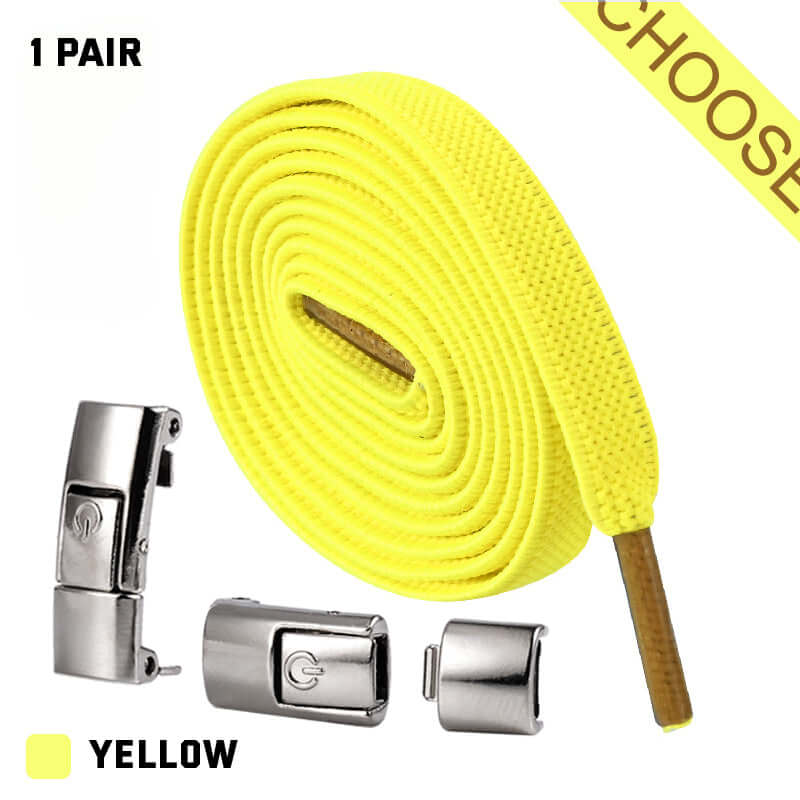 Easily Lace Up Your Sneakers with the 2023 Press Lock Shoelaces - One Size Fits All
