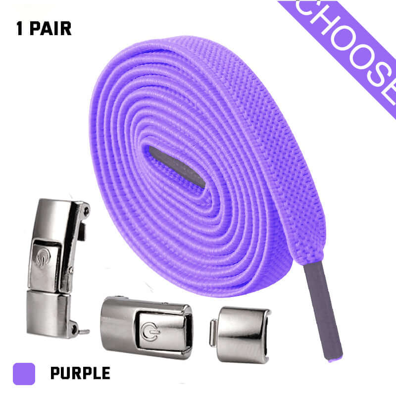 Easily Lace Up Your Sneakers with the 2023 Press Lock Shoelaces - One Size Fits All