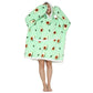 Lazy Blanket Composite Lamb Velvet Pullover Flannel Sweater Tv TV Blanket Hooded Lazy Outdoor Warm Pajamas